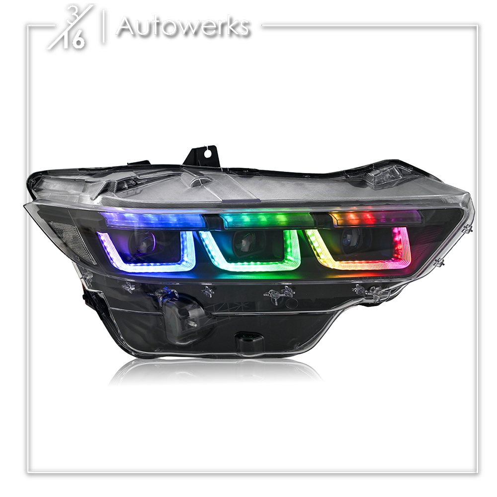 RGB Flow Series Headlights for 2024+ Ford Mustang 316 Autowerks