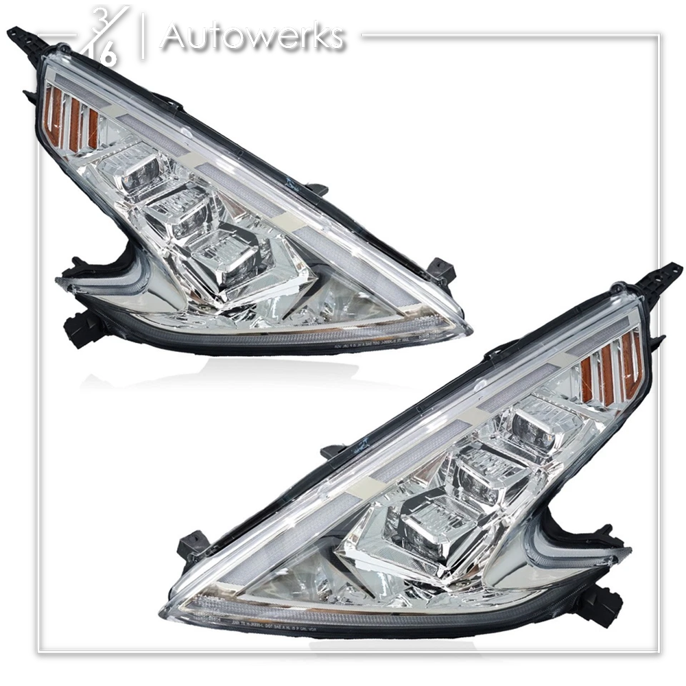 RGB Flow Series Chrome Headlights for Nissan 370z Z34 316 Autowerks