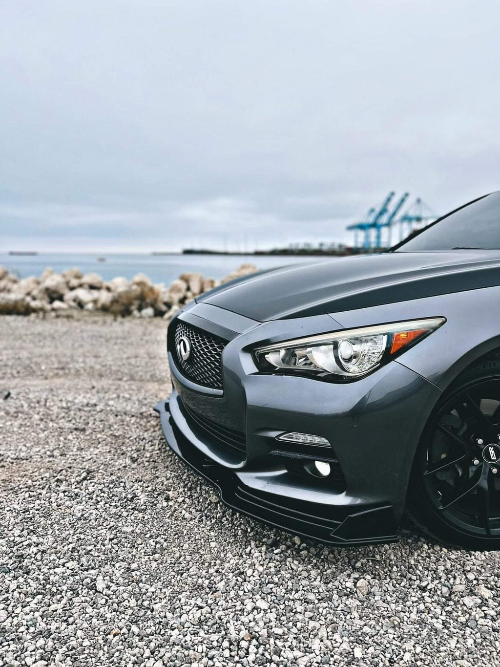 2014-2017 Q50 Front Lip Splitter (3-piece) - VQ Fanatics