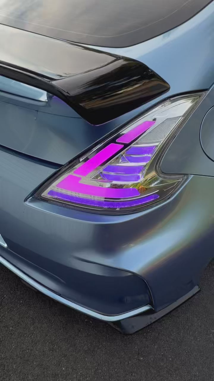 RGB Flow Series Clear Taillights for Nissan 370z Z34