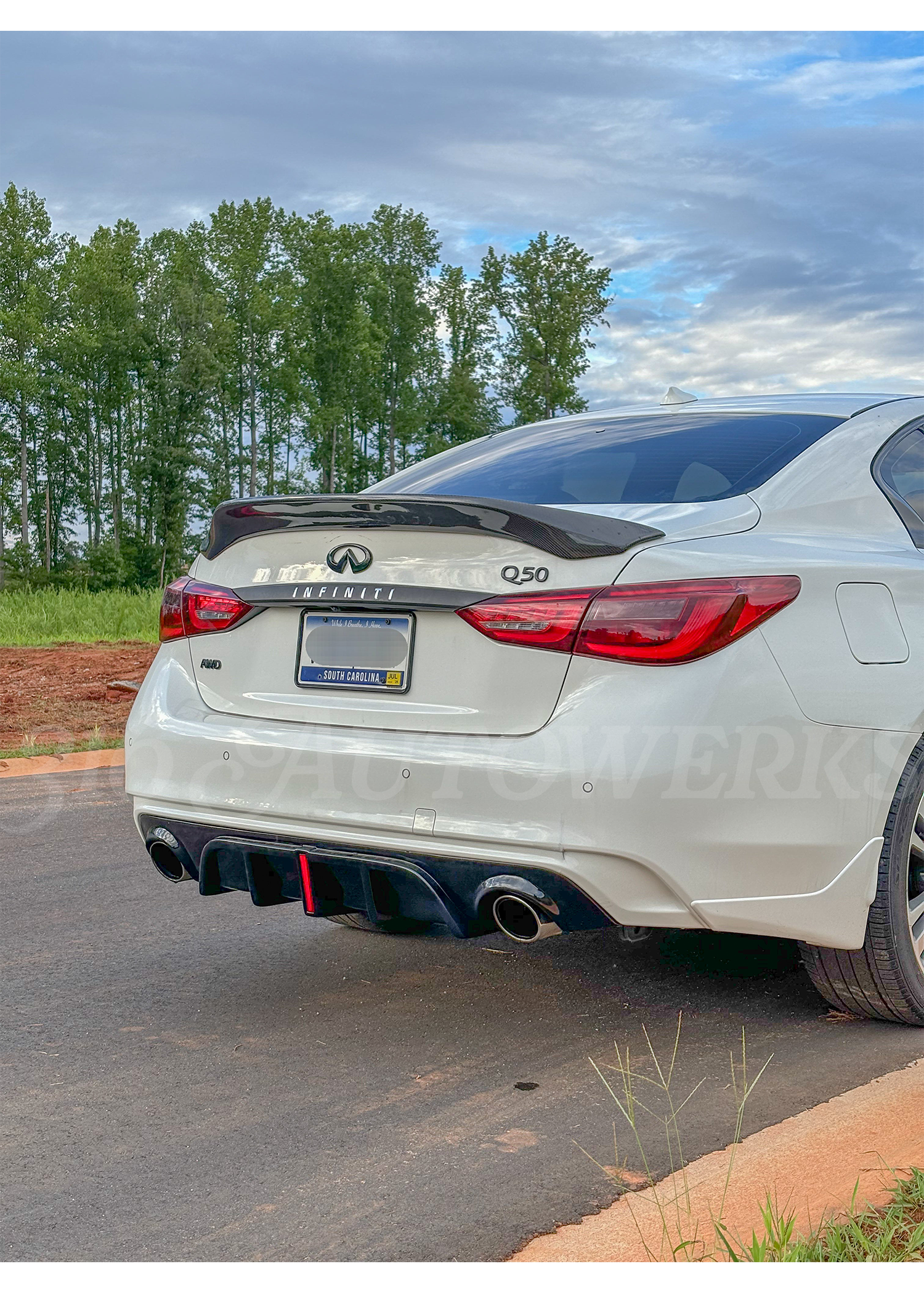 V2 Rear Diffuser for Infiniti Q50